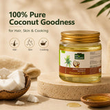 Bio Organic Extra Virgin Coconut Oil for Hair and Skin - 100% Natural & Pure
