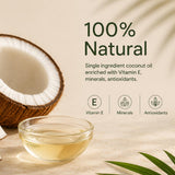 Bio Organic Extra Virgin Coconut Oil for Hair and Skin - 100% Natural & Pure