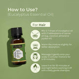 Pure & Organic Eucalyptus Essential Oil how to use for hair