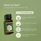 Pure & Organic Eucalyptus Essential Oil how to use for aromatherapy 