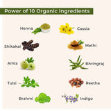 herbal henna and indigo powder organic ingredients