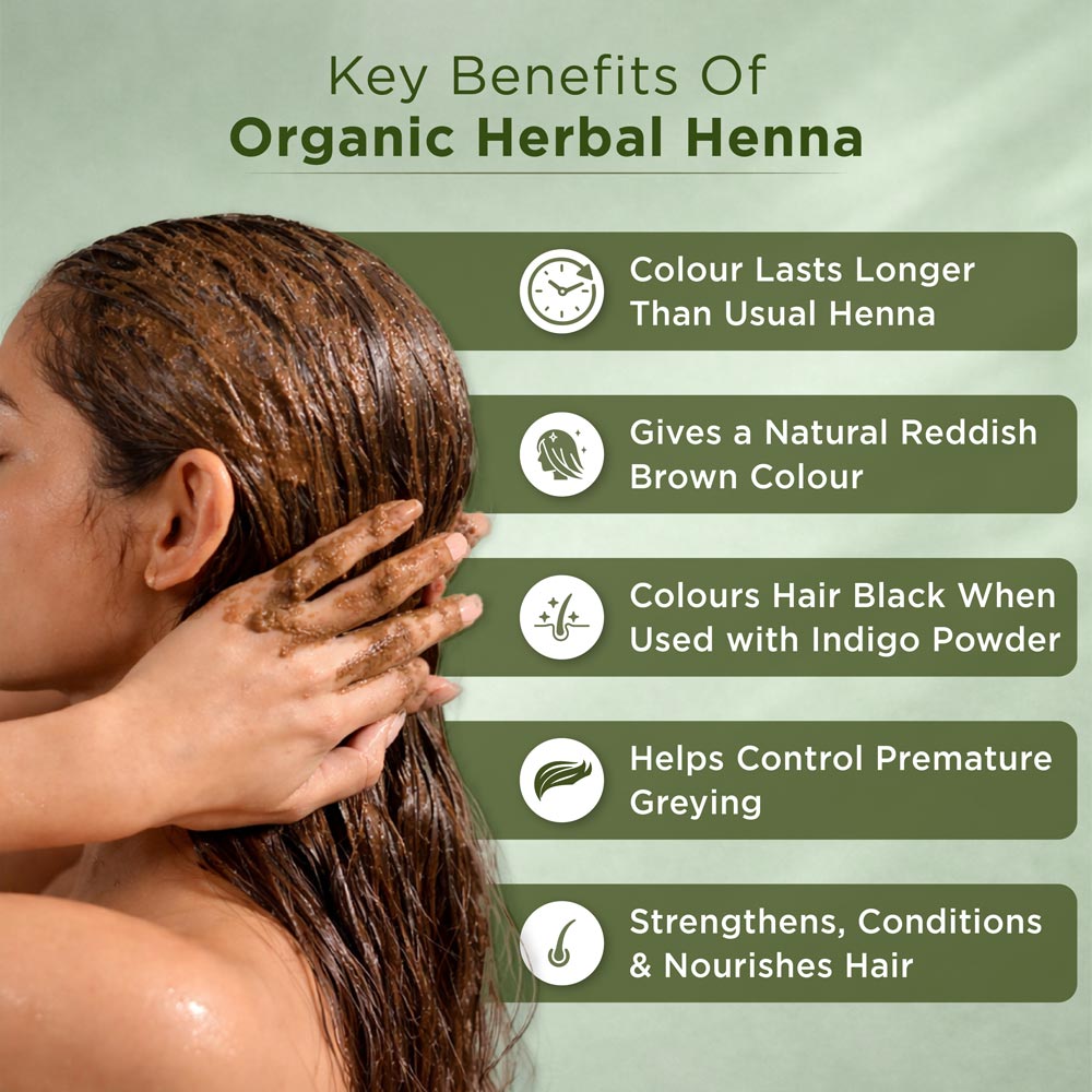 Benefits of Organic Herbal Henna Powder