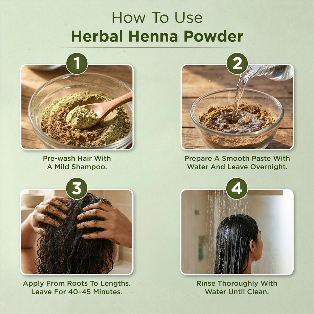 How to Use Herbal Henna Powder