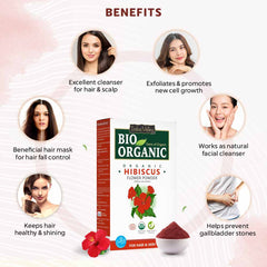 Bio Organic Hibiscus Powder 100gm. - Pack of 5