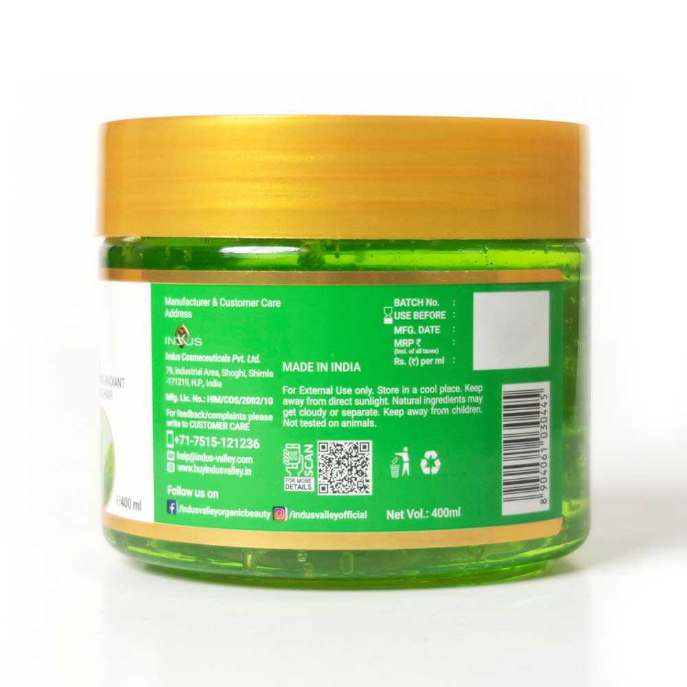 Bio Organic Pure Aloe Vera Gel back