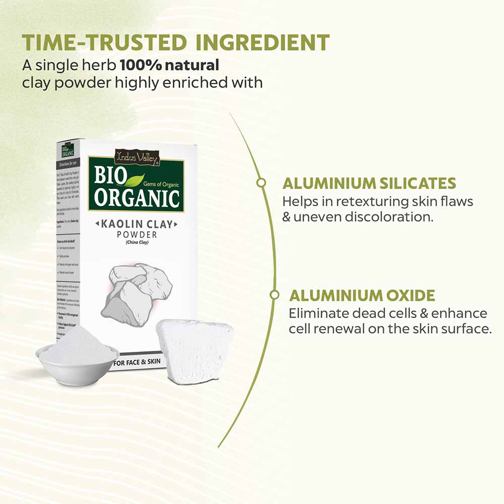 Organic Kaolin Clay Powder Single Natural Ingredients 