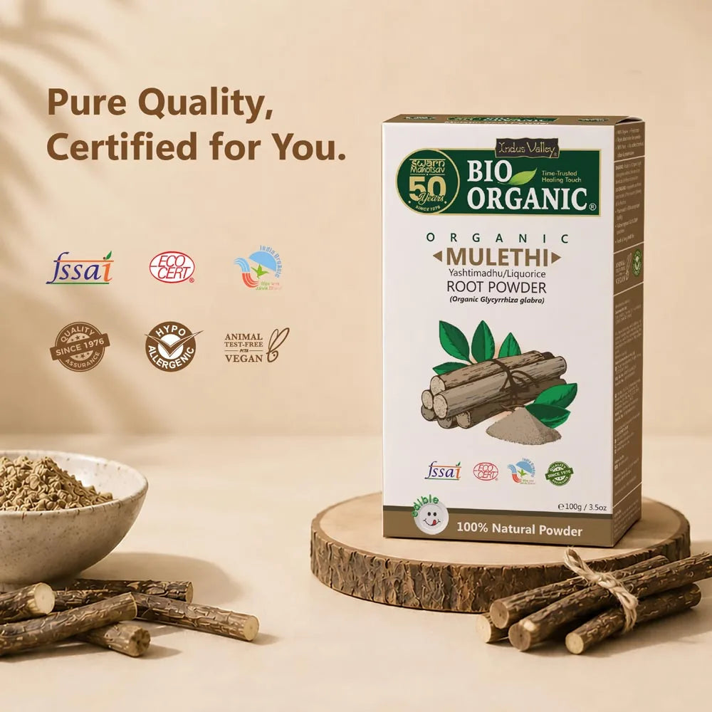 Mulethi root powder - 100% pure & natural powder