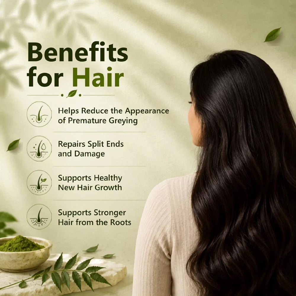 Bio Organic Neem Leaf Powder – 100% Natural & Pure for Healthy Skin and Hair