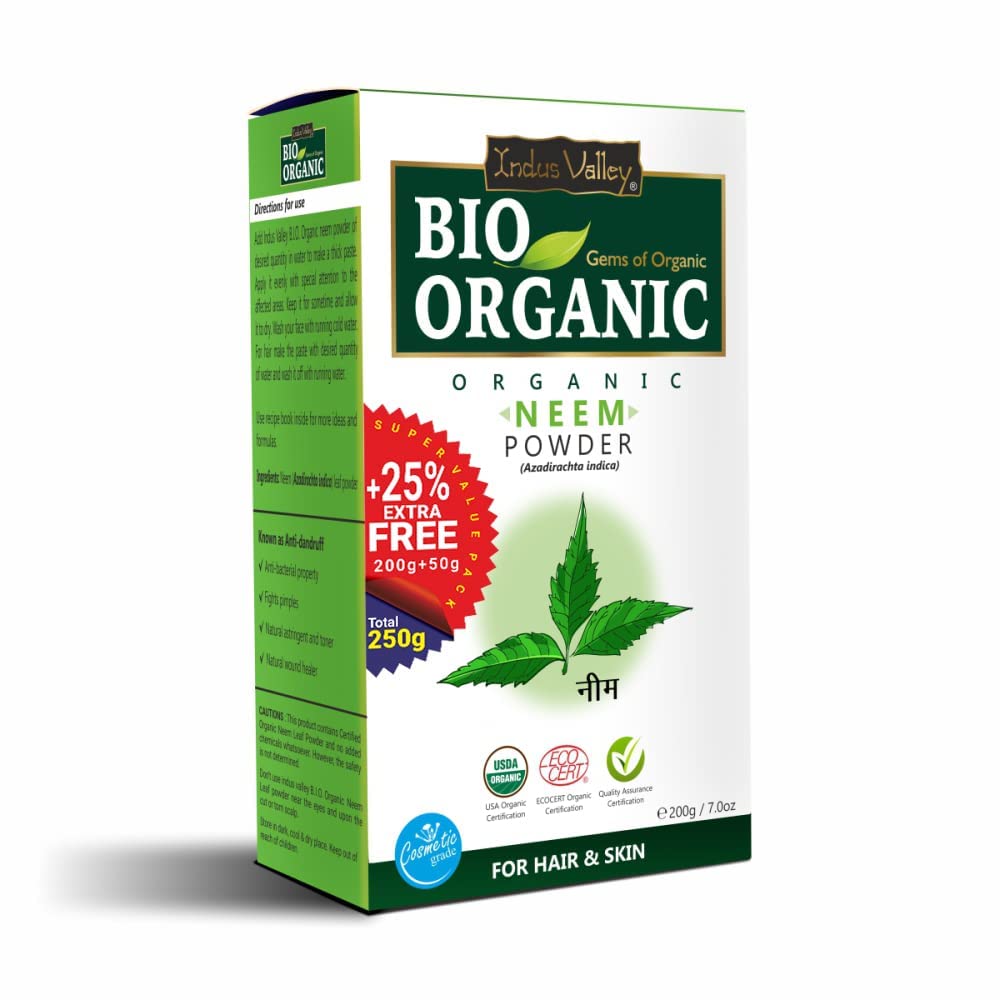 Bio Organic Neem Leaf Powder – 100% Natural & Pure for Healthy Skin and Hair