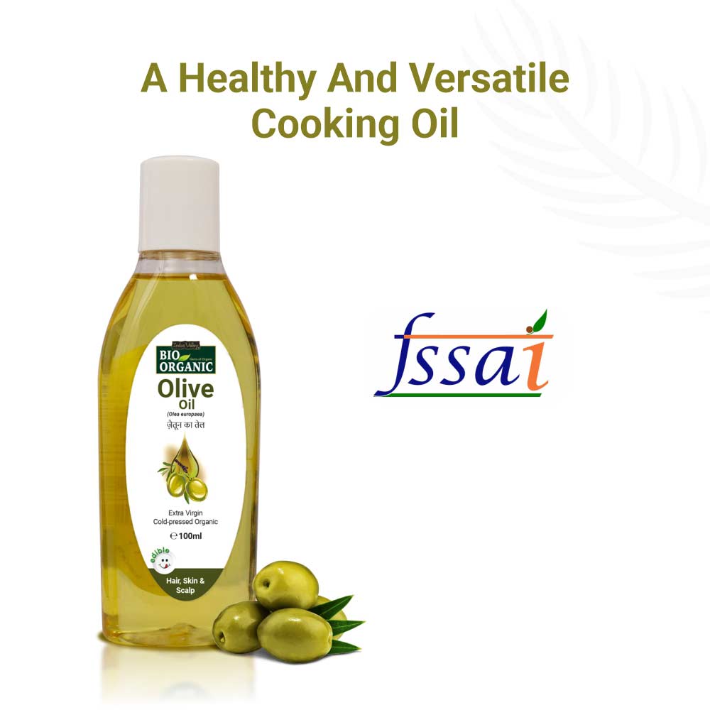 Bio Organic Extra Virgin Cold Pressed Olive Oil for Hair, Skin & Scalp 