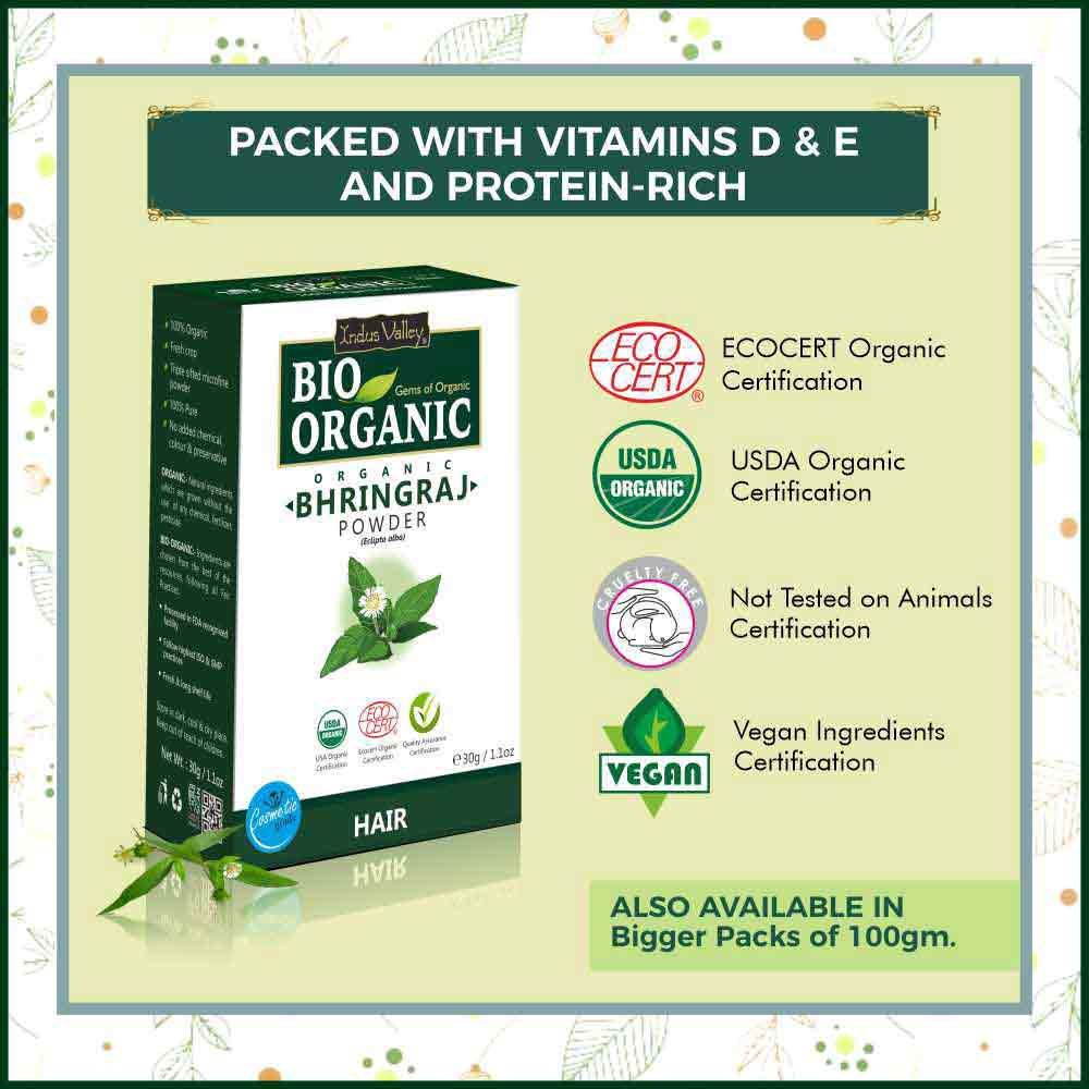 Hair Revitalising Pack - Bio Organic Bhringraj Powder
