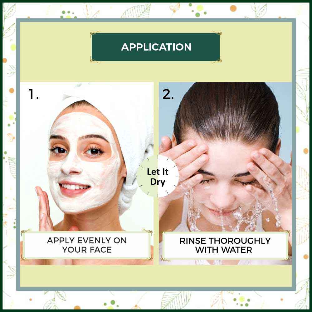 Anti Bacterial Face Pack - Application 