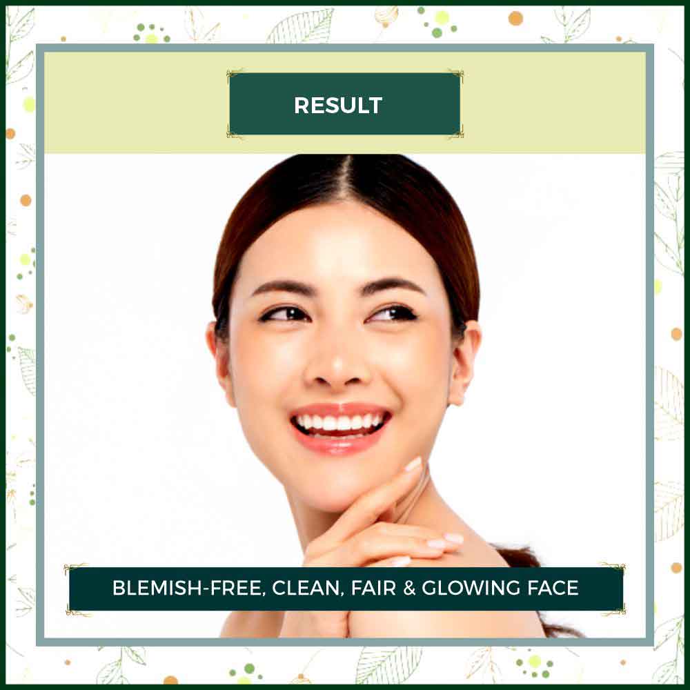 Result - Blemish Free, Clean, Fair & Glowing Face