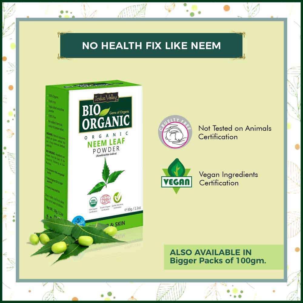 Organic Neem Leaf Powder - No Health Fix Like Neem