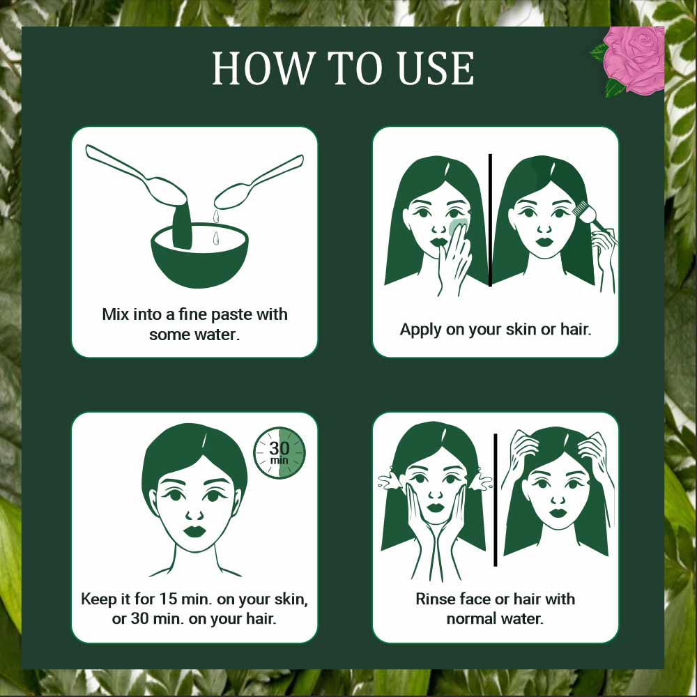 Organic Rose Patels Powder How to Use 