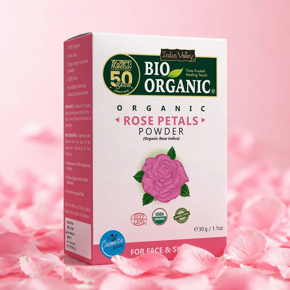 Bio Organic Rose Petals Powder 30gm