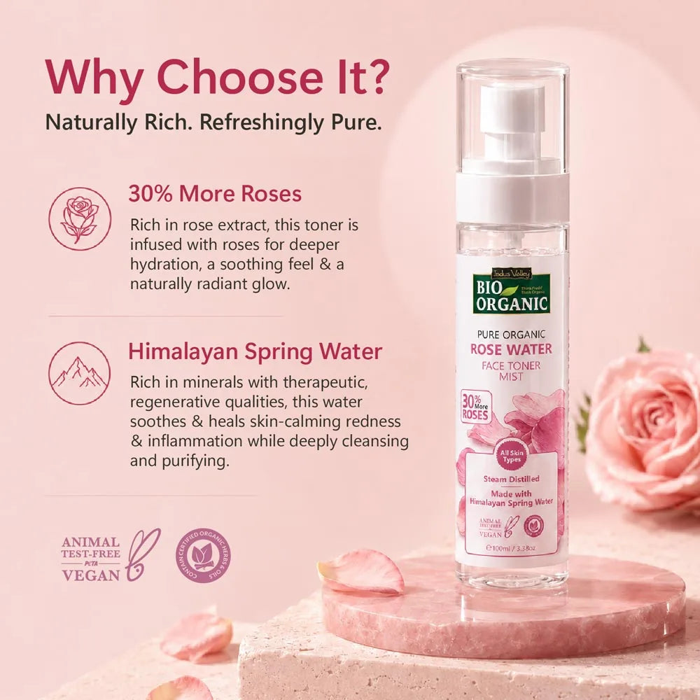 Why Choose Bio Organic Rose Water Toner?