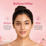 Rose water toner before/after 