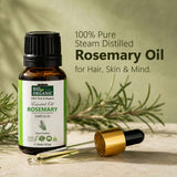 Pure & Organic Rosemary Essential Oil – 100% Natural for Hair Growth & Scalp Health (15ml)