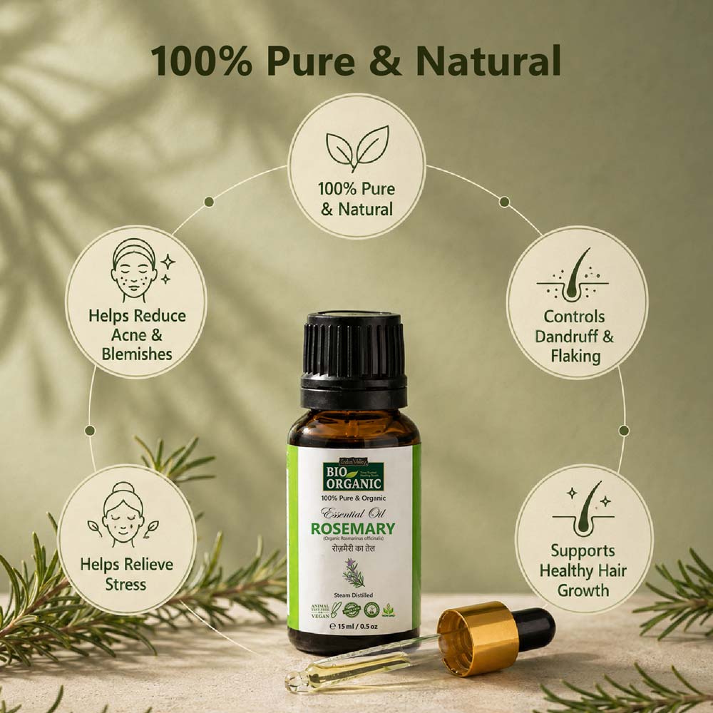 100% Pure & Natural - Rosemary Essential Oil