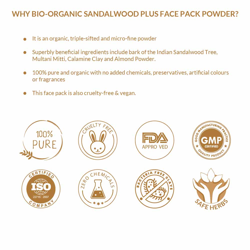 Why Bio Organic Sandalwood Face Pack Powder?