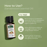 Pure & Organic Sandalwood Essential Oil how to use for hair