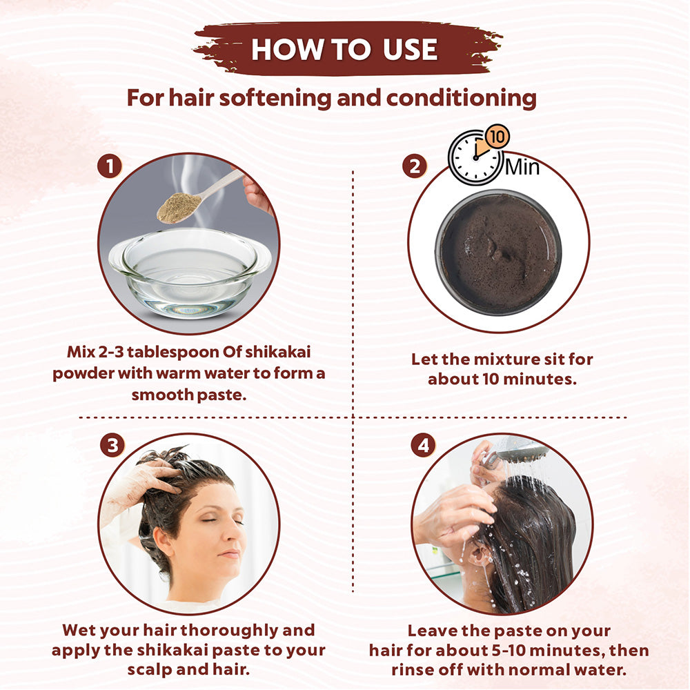 How to Use Shikakai Powder for Hair Softening & Conditioning